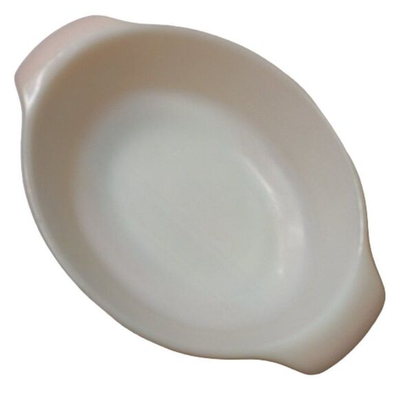 Vintage Anchor Hocking Fire King Iridescent Peach Lustre Casserole Dish - Picture 4 of 6